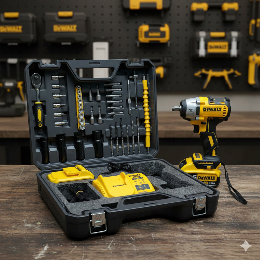 Акумулаторен безчетков ударен гайковерт DeWALT